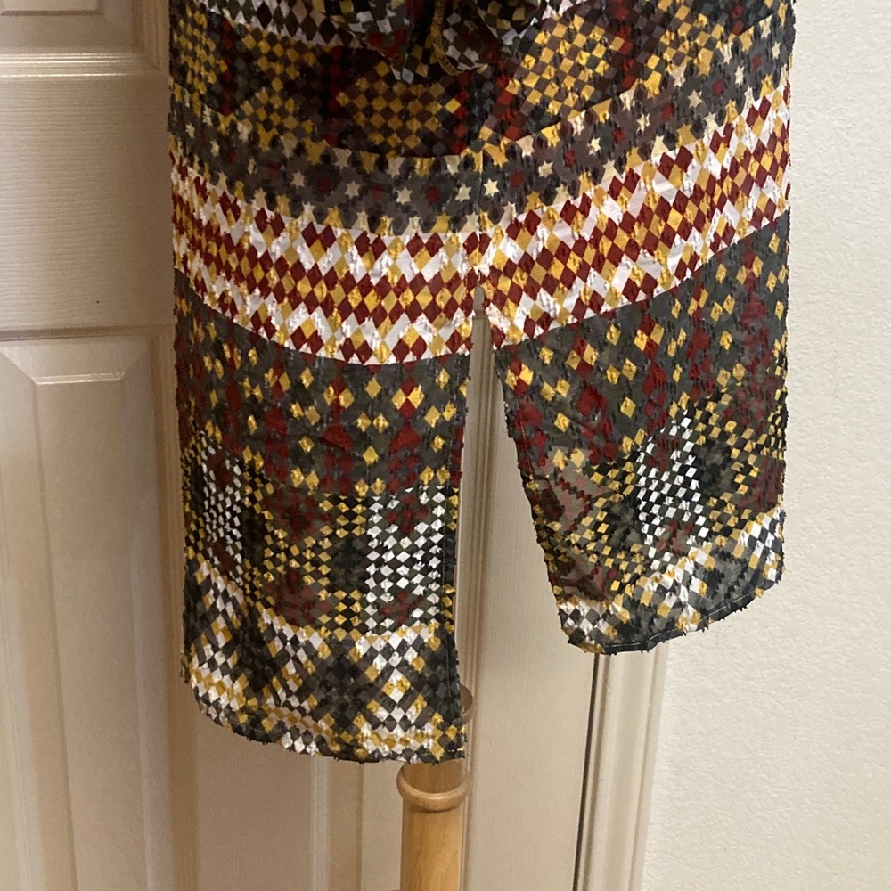 Multiples Blouse Multicolor Geometric Print Textu… - image 10